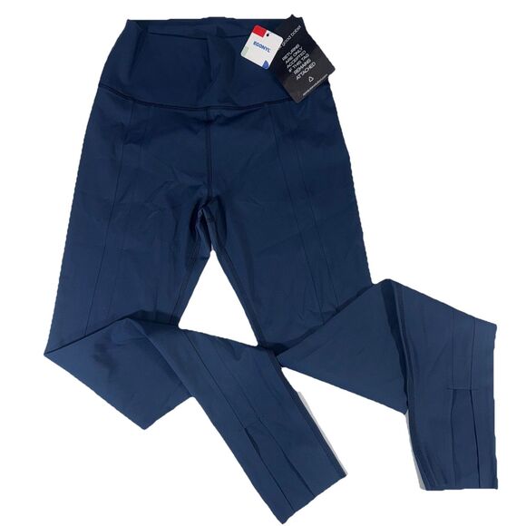 epoque evolution Orion Leggings Navy Blue Split Hem Women’s Size S - Picture 1 of 10